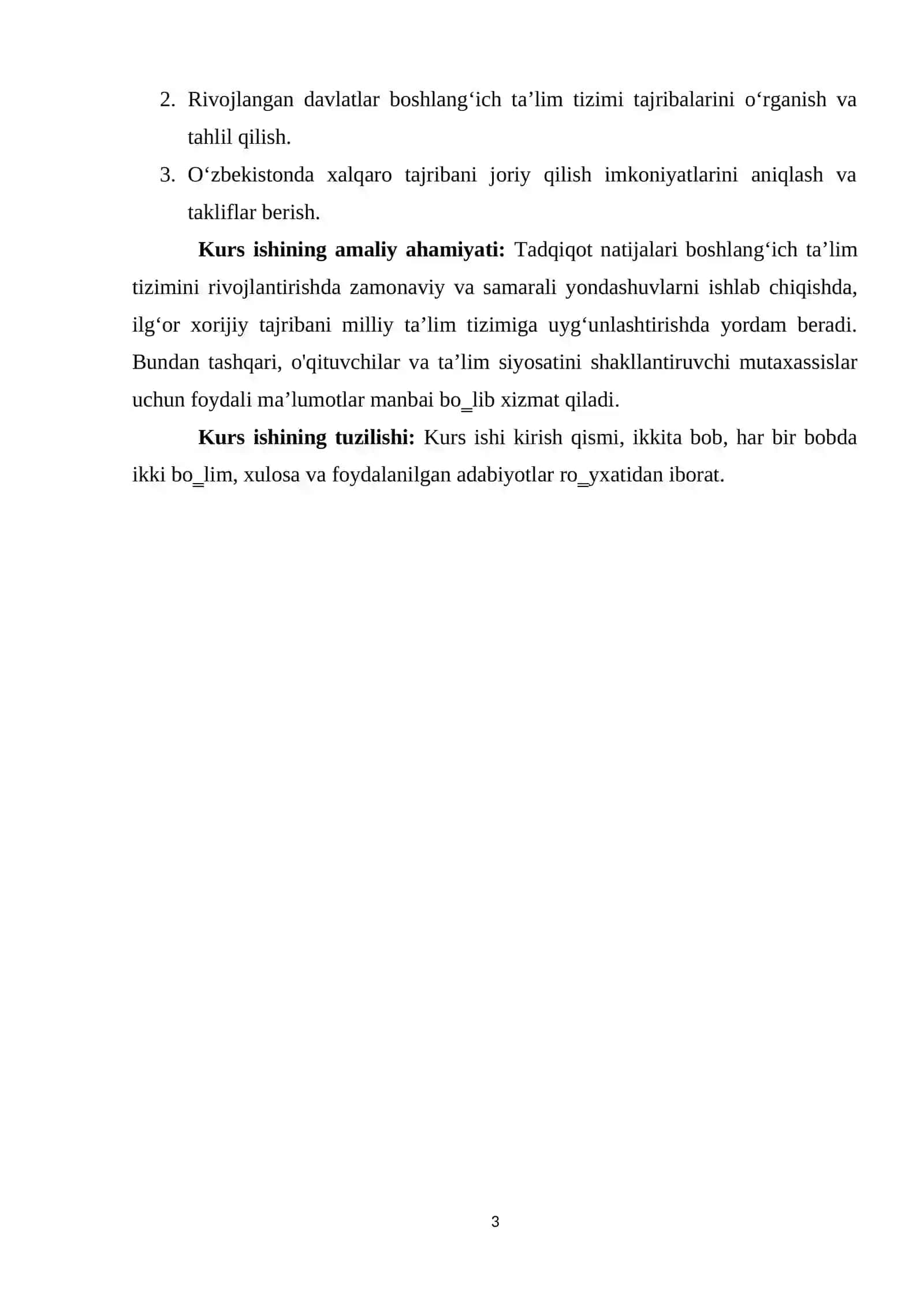 Yangi O'zbekistonning boshlang'ich ta'lim borasidagi rivojlangan davlatlar bilan hamkorliklari 3