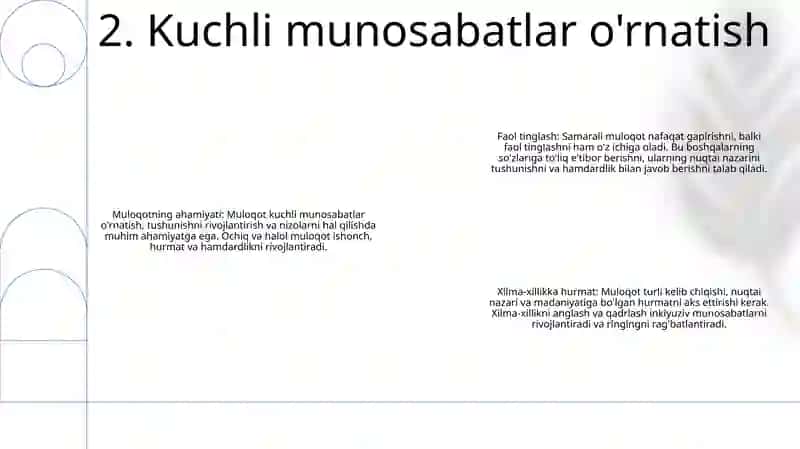 Muloqot. Shaxslar Aro Munosabatlar Va Ularda Muloqotning O’Rni 3