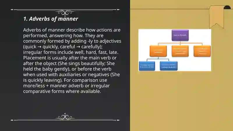 The classification of adverbs 3