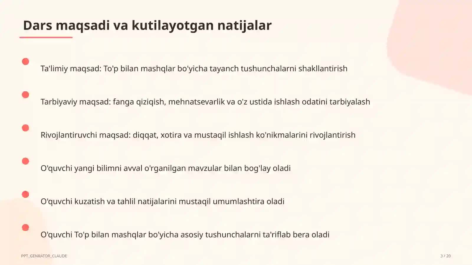 To'p bilan mashqlar (2-sinf) 3