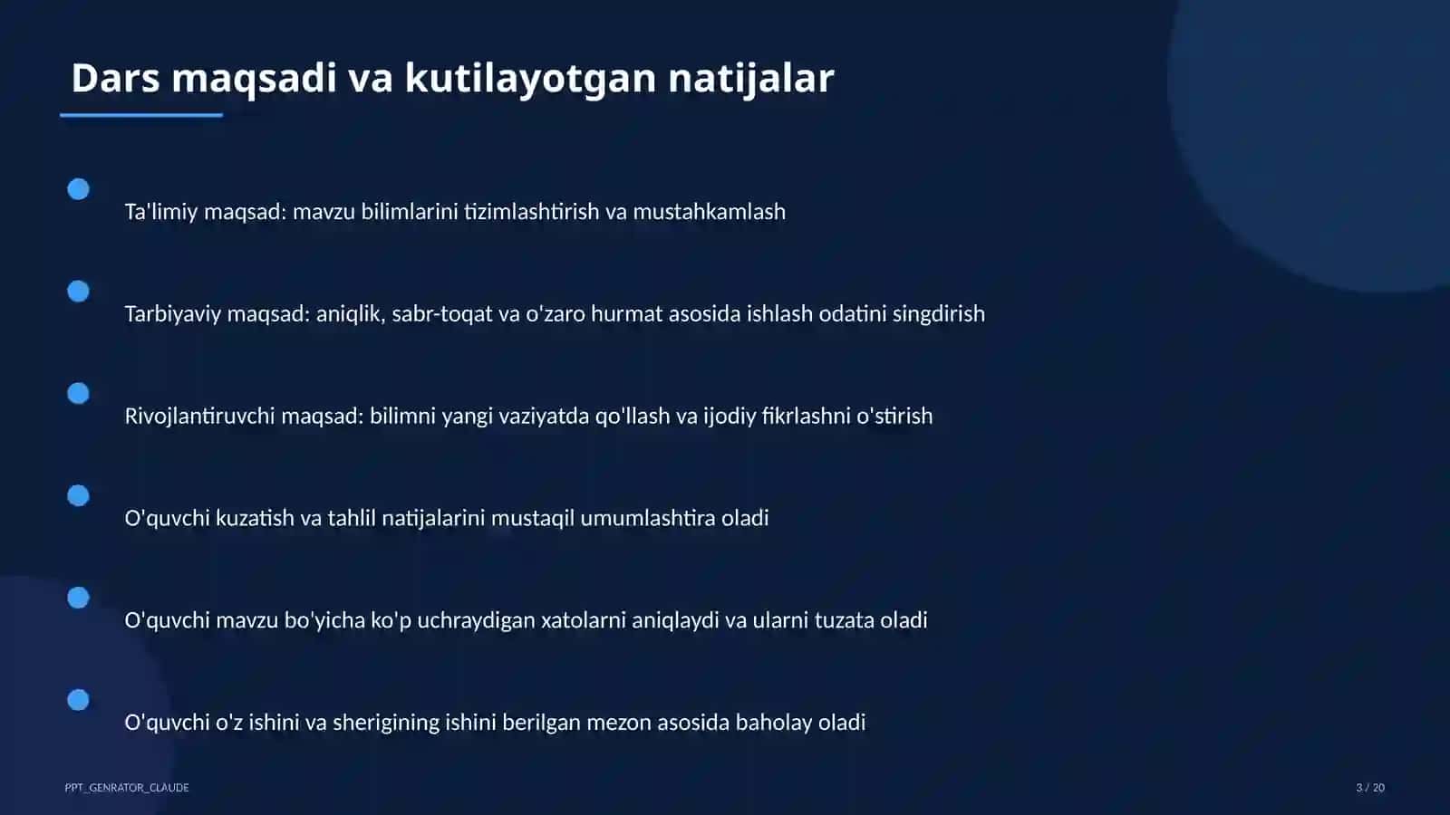 Saf mashqlari va tartib qoidalari (1-sinf) 3