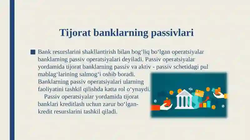 Tijorat banklarining passivlarini barqarorligini takomillashtirish yo’llari 3