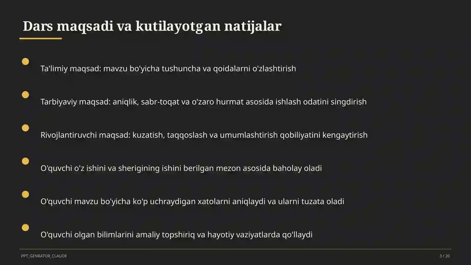 Insho yozish metodikasi: esse va maqola (11-sinf) 3