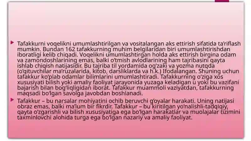 TAFAKURNING ASSOSIY XUSUSIYATLARI 3