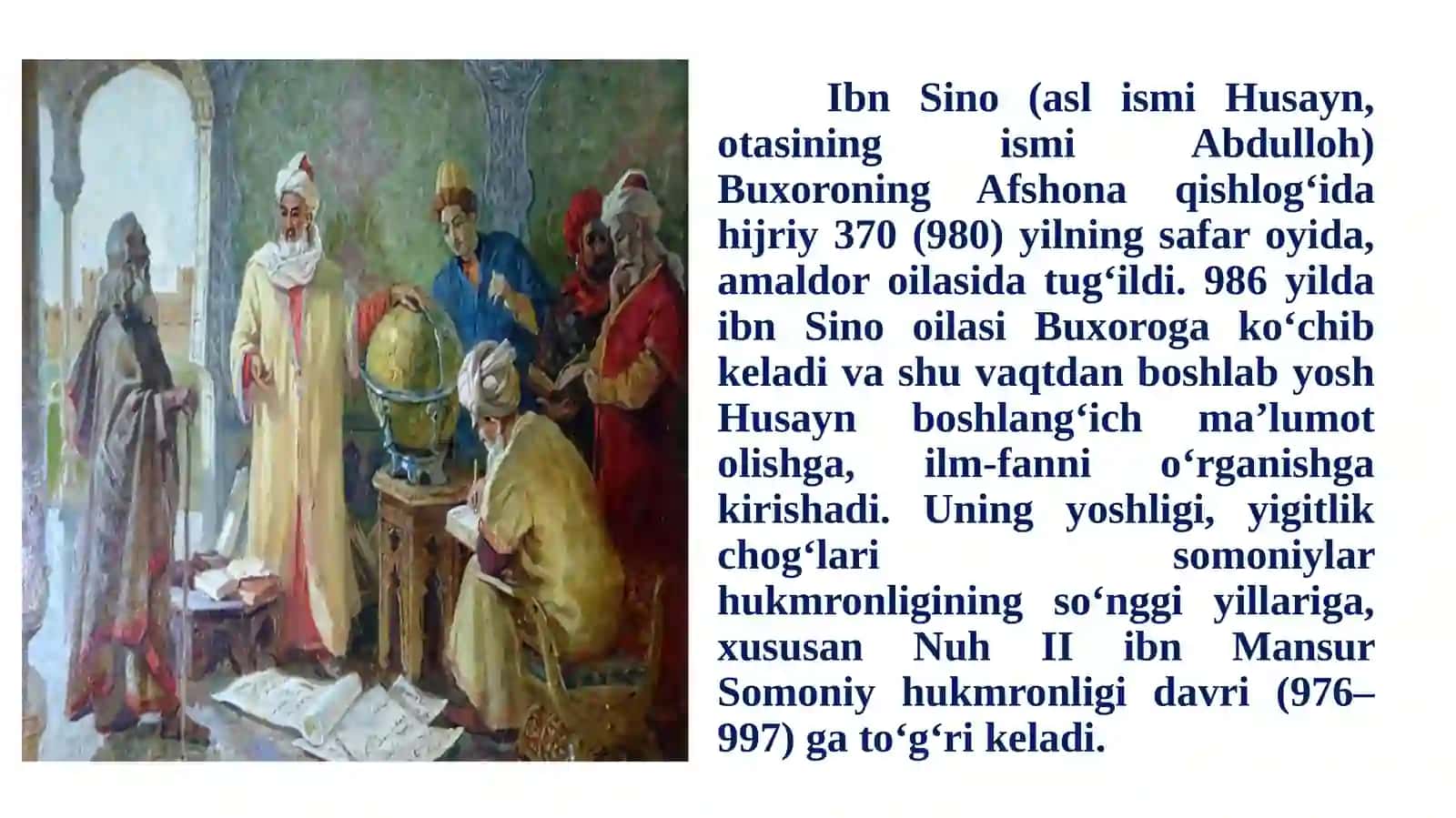 Ibn Sinoning hayoti va faoliyati 3
