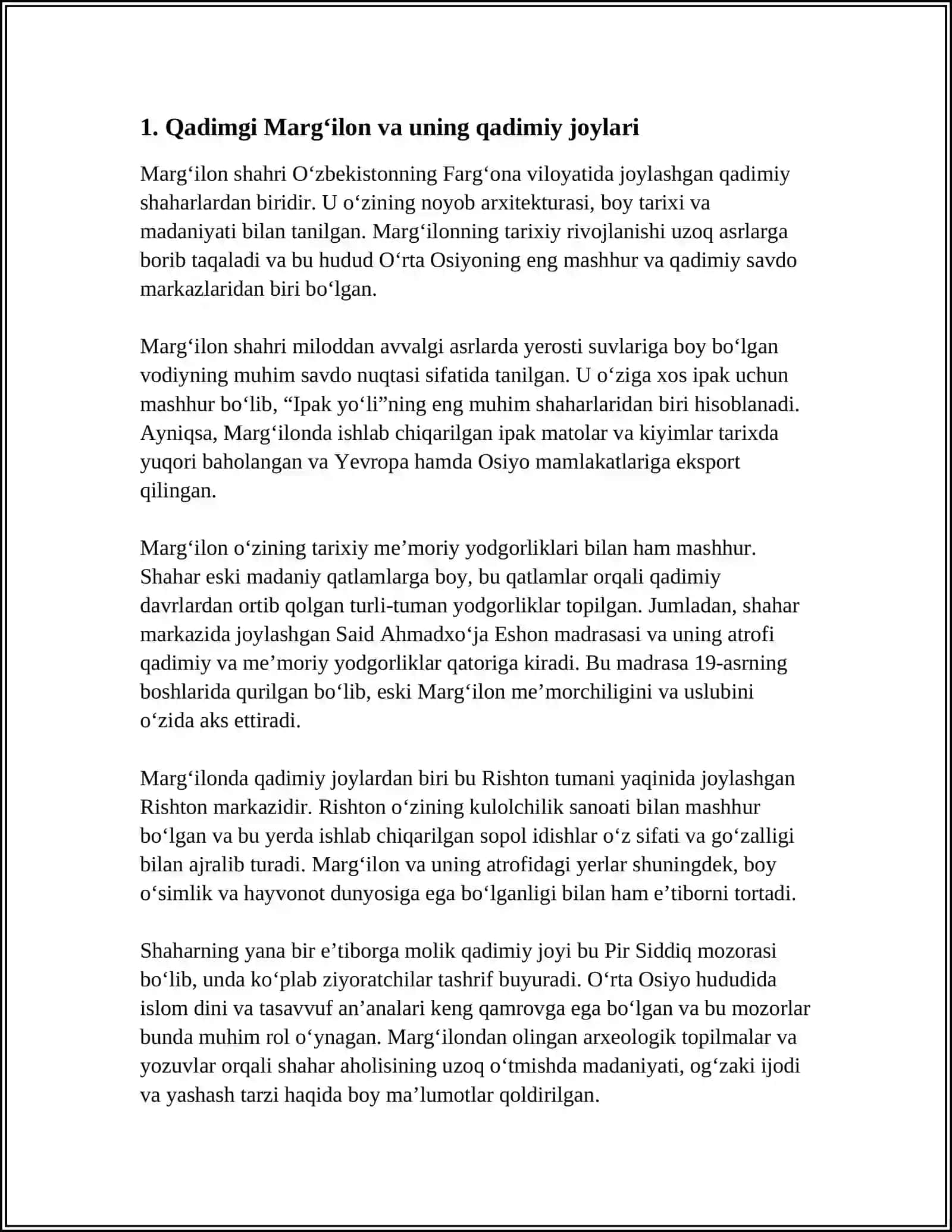 FARG’ONA VILOYATIDAGI TARIXIY JOYLAR 3