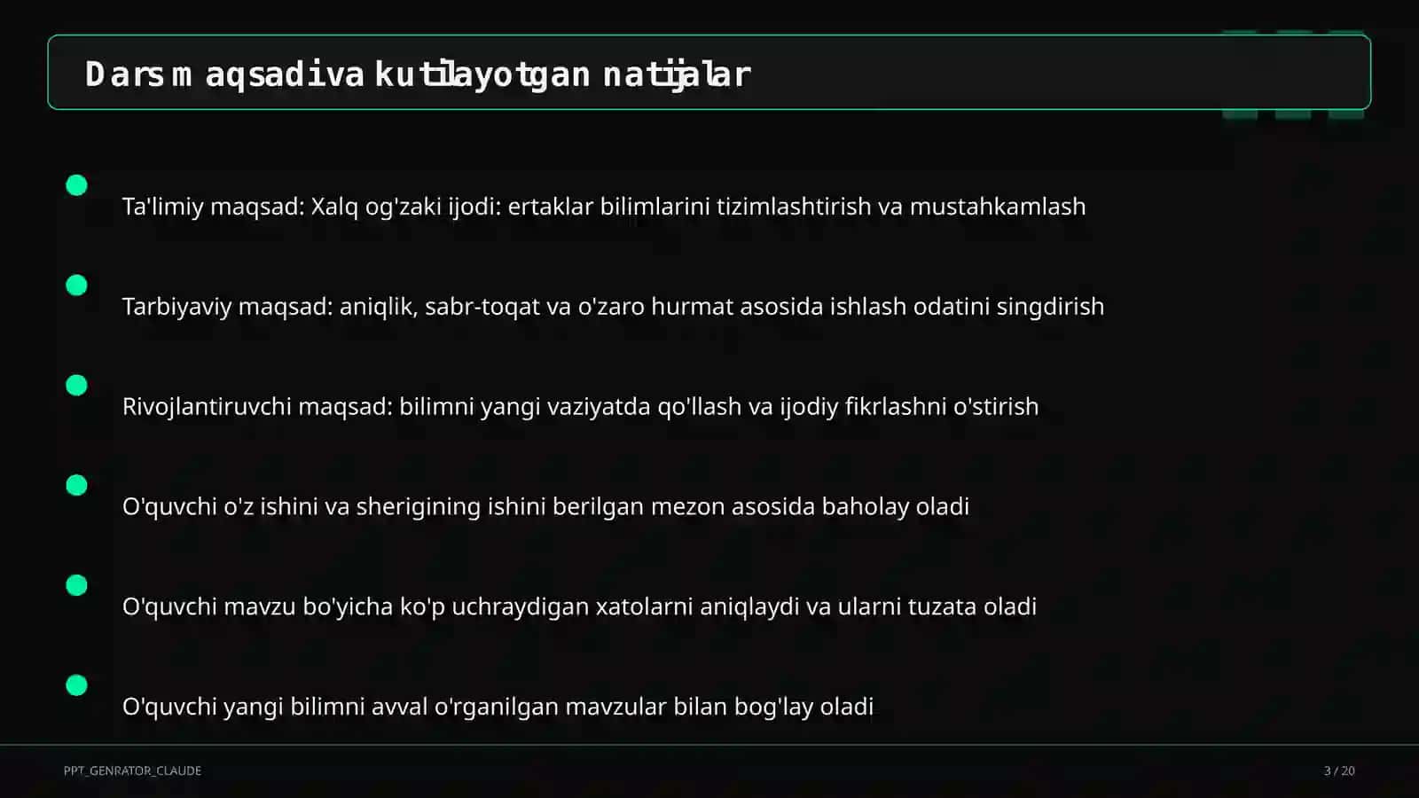 Xalq og'zaki ijodi: ertaklar (5-sinf) 3
