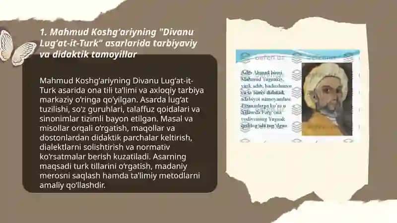 Mahmud Koshgʻariyning "Divanu Lugʻat-it-Turk" asarlarida tarbiyaviy va didaktik tamoyillar 3
