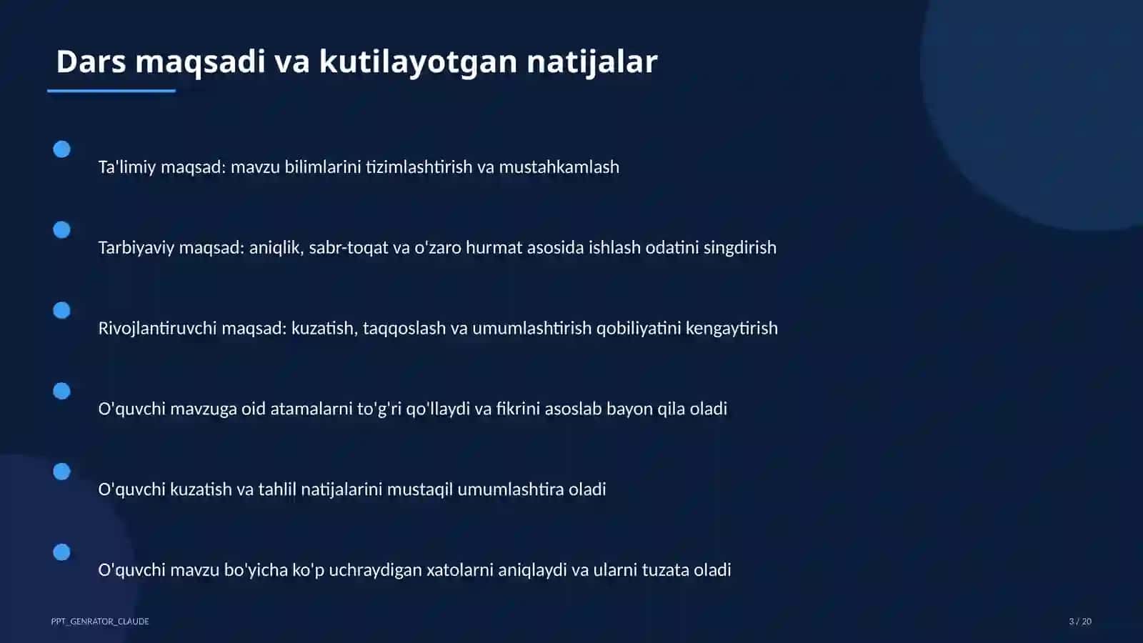 Sinf soati va tarbiyaviy tadbirlar 3