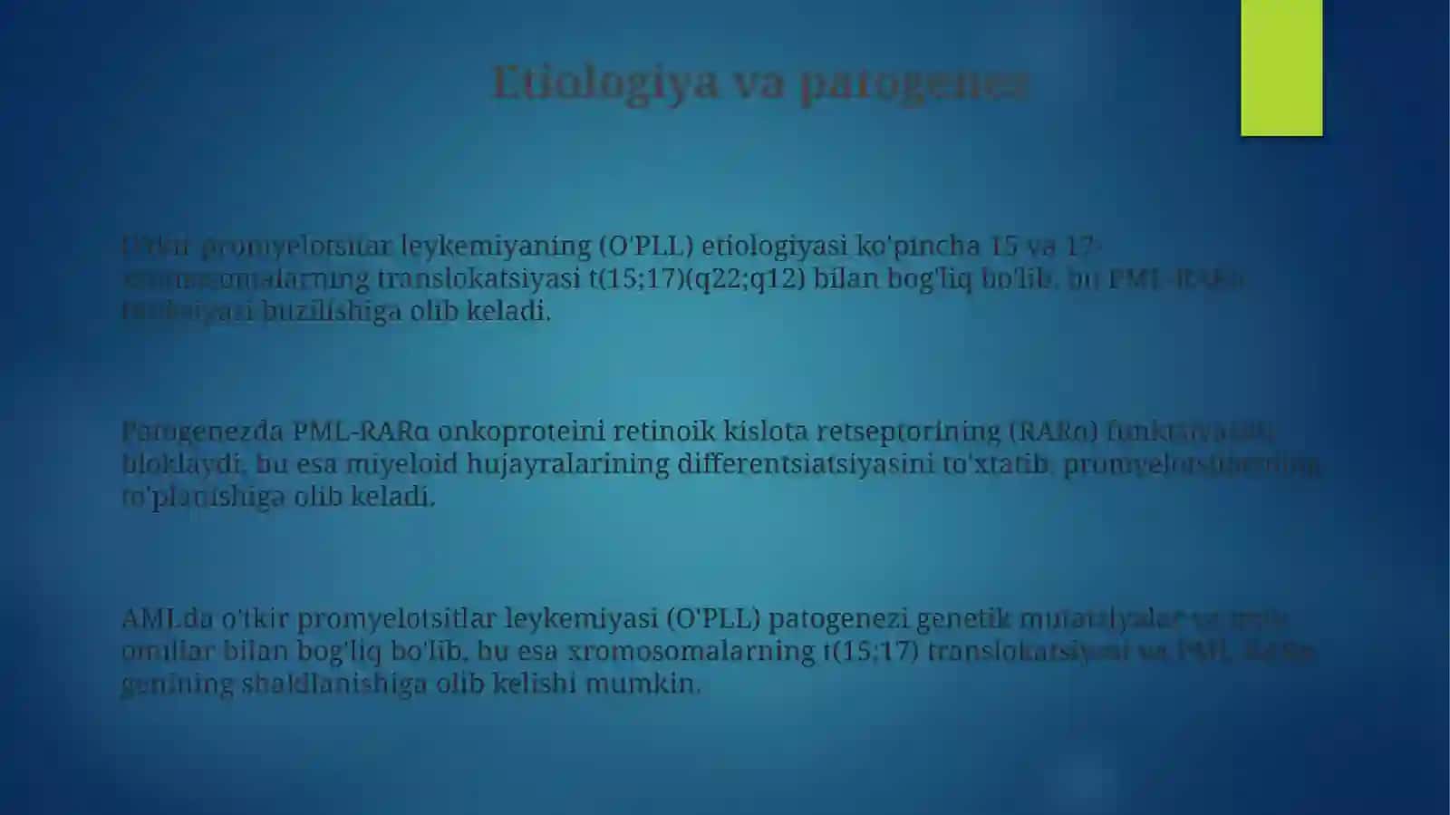 Òtkirpromielotsitarleykozetiologiyapatogenezklinikadavolashprinsiplari 3