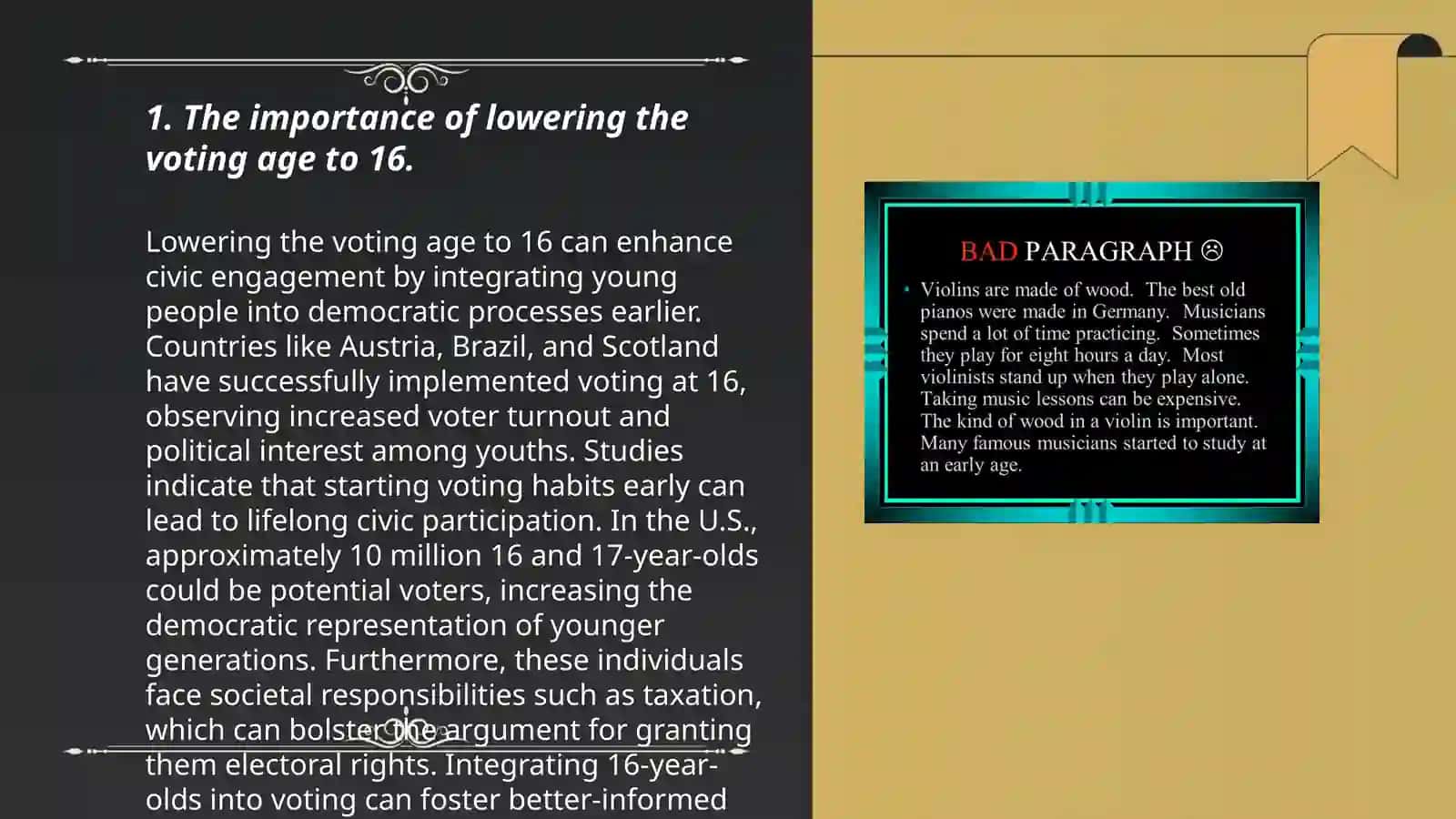 Persuasive Paragraph 3