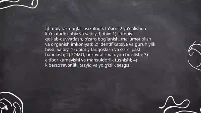 Psixalogik ta’sirda turli yoʻnalishlarning ta’siri 3