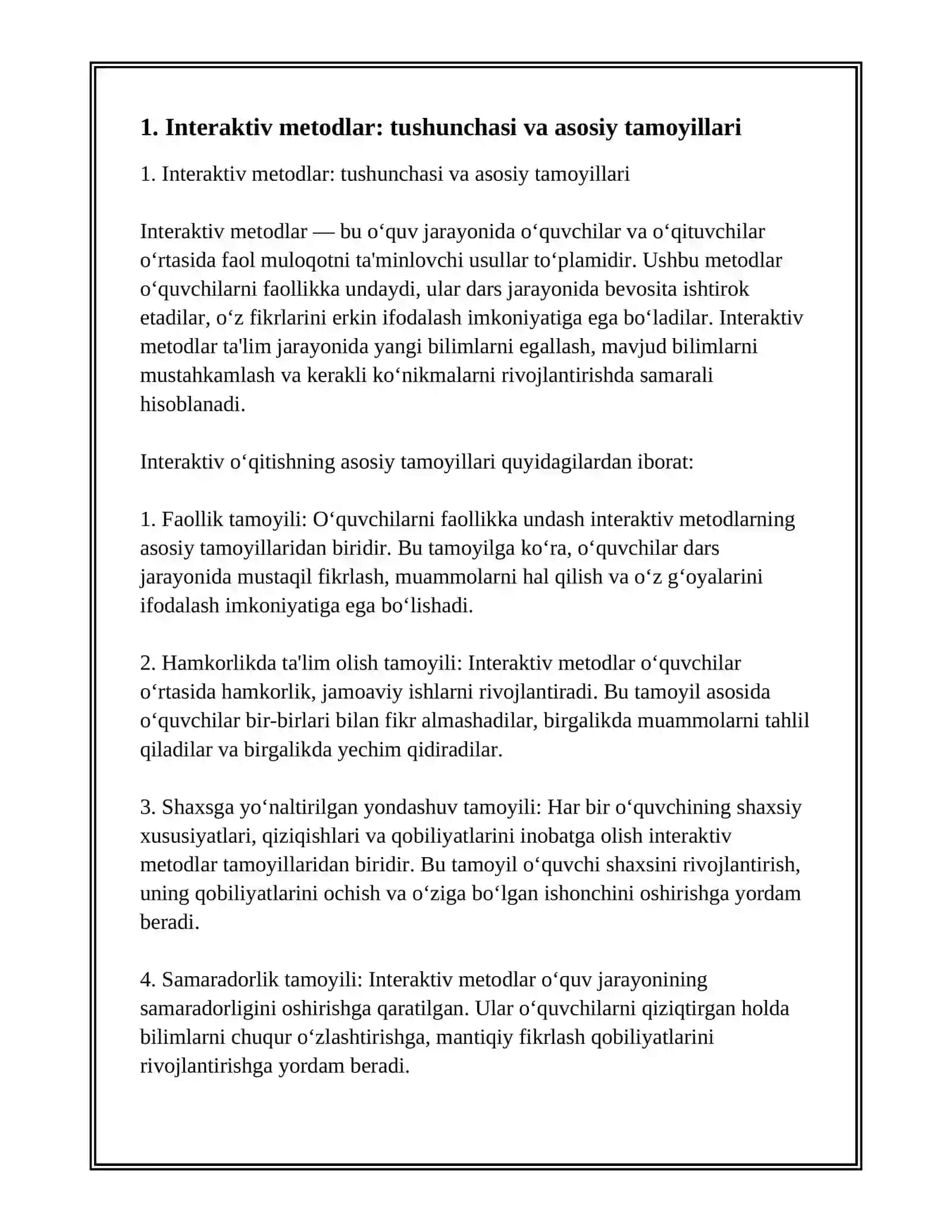 BOSHLANG'ICH SINF MATEMATIKA DARSLARIDA INTERAKTIV METODLARDAN FOYDALANISH ( GLOSSARIY HAM) 3
