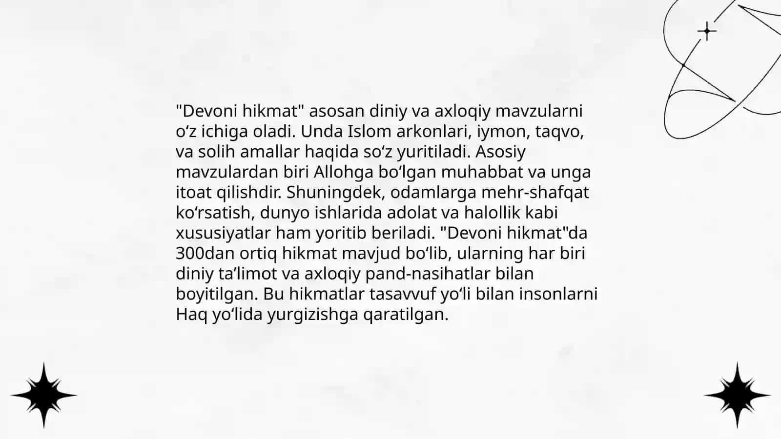 Devoni hikmatning poetik xususiyatlari 3