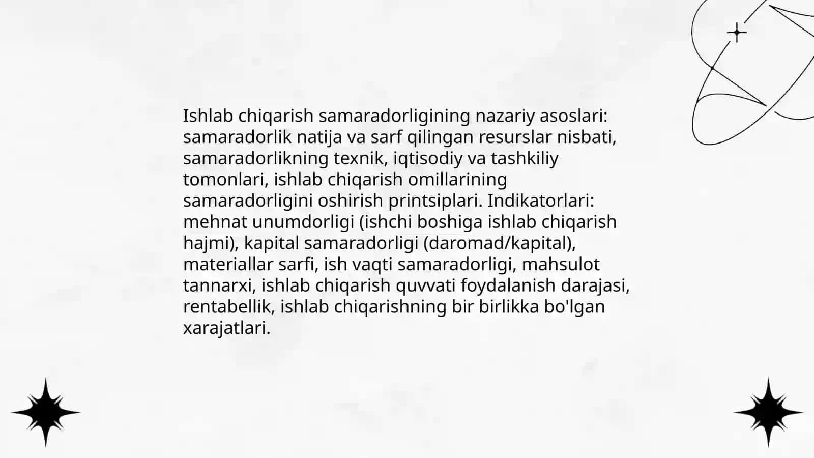 Ishlab chiqarish samaradorligi 3