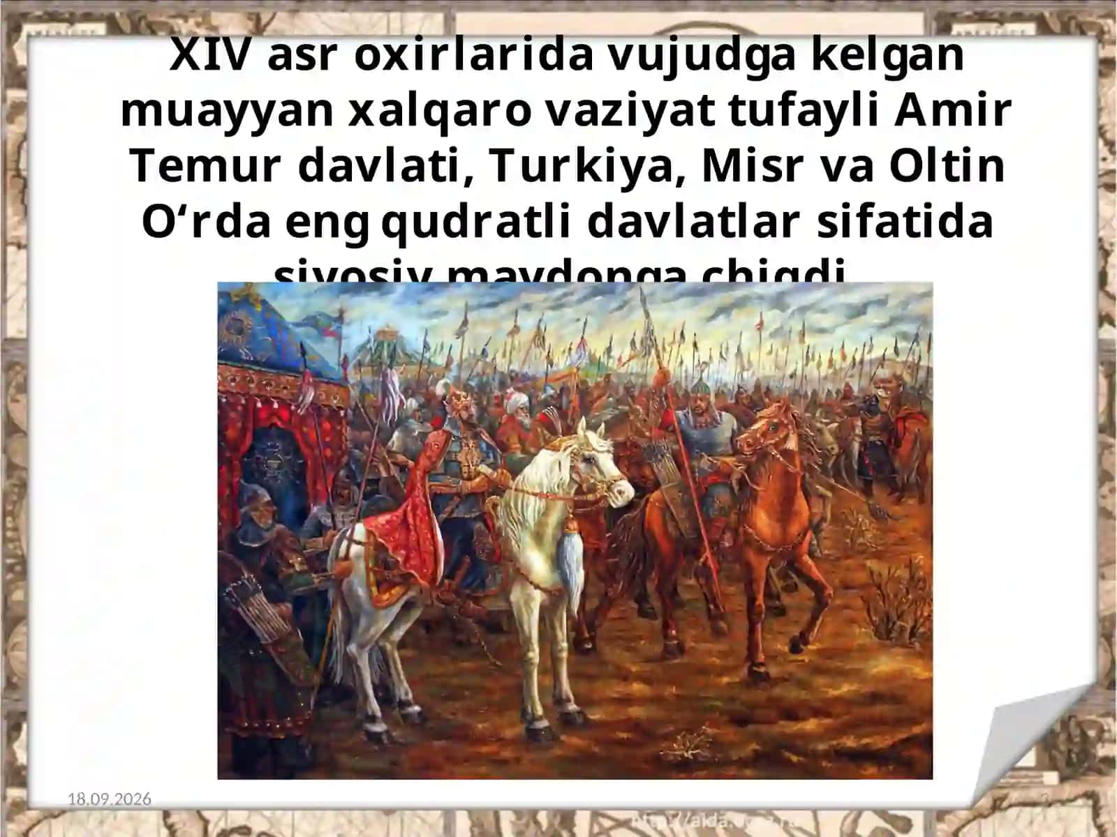 Amir Temurning tashqi siyosati 3