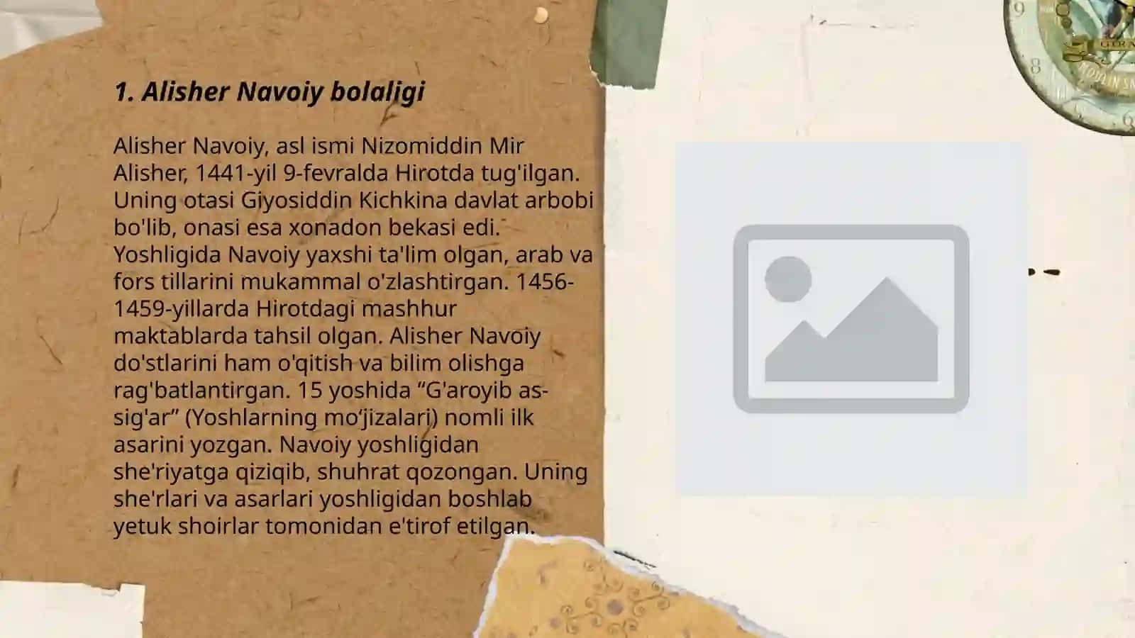 Alisher Navoiy hayoti 3