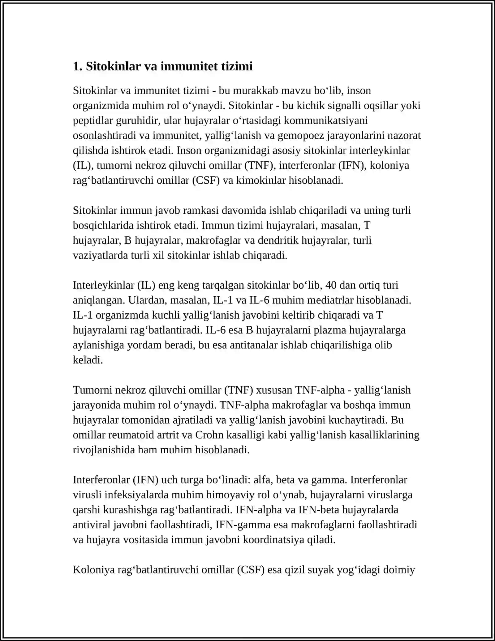 SITOKIN VA INTERFERON 3
