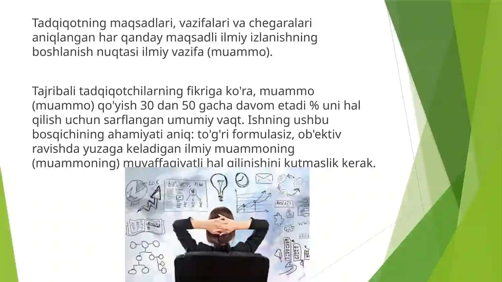 Muammo va muammoli vaziyat ilmiy tadqiqotning boshlanish asosi 3