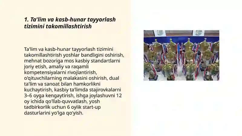 Ta'lim va kasb‑hunar tayyorlash tizimini takomillashtirish 3