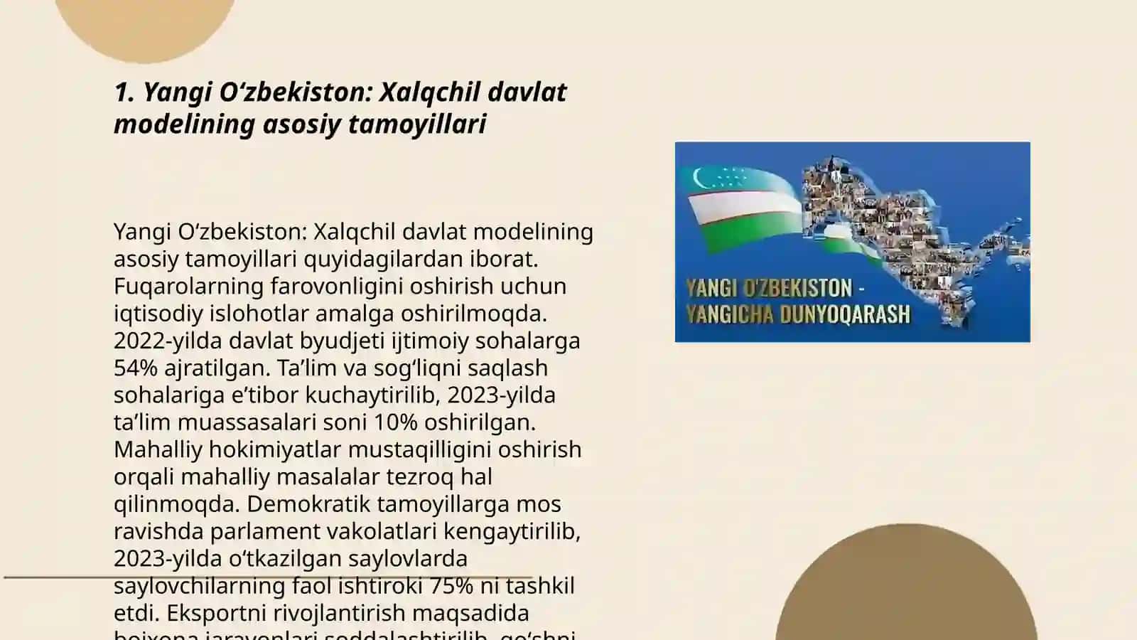 Yangi Oʻzbekistonda xalqchil va insonparvar davlat qurishning ijtimoiy-siyosiy ahamiyati 3