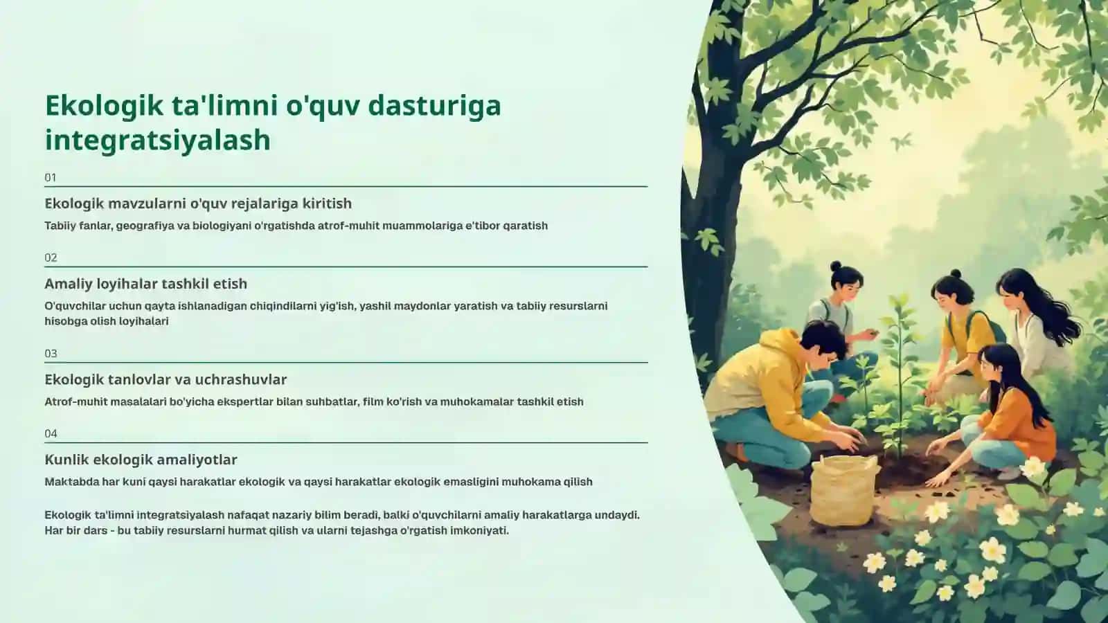 Maktablarda ekologik barqarorlikni ta'minlash: Kelajak uchun investitsiya 3
