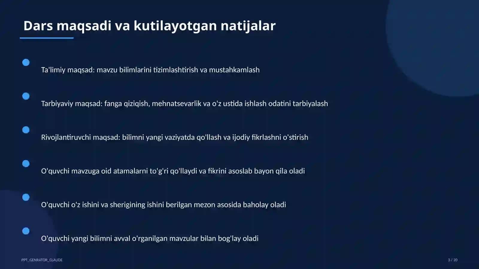 Rus tilida otlarning jinsi: rod (3-sinf) 3