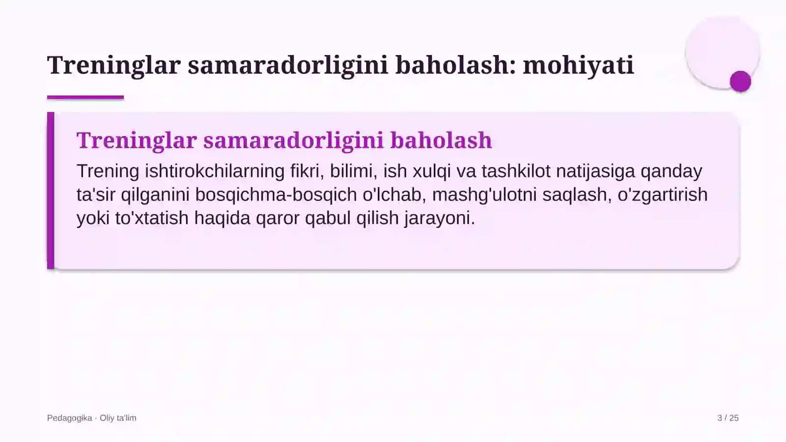 Madaniy-tarixiy turizmda treninglar samaradorligini baholash 3