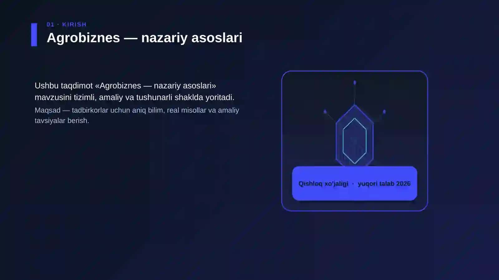 Agrobiznes — nazariy asoslari 3