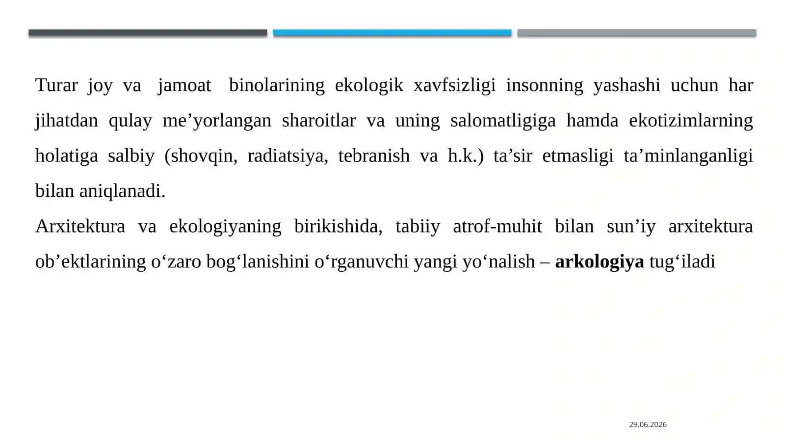 Binovainshootlarning ekologik xavfsizligi 3