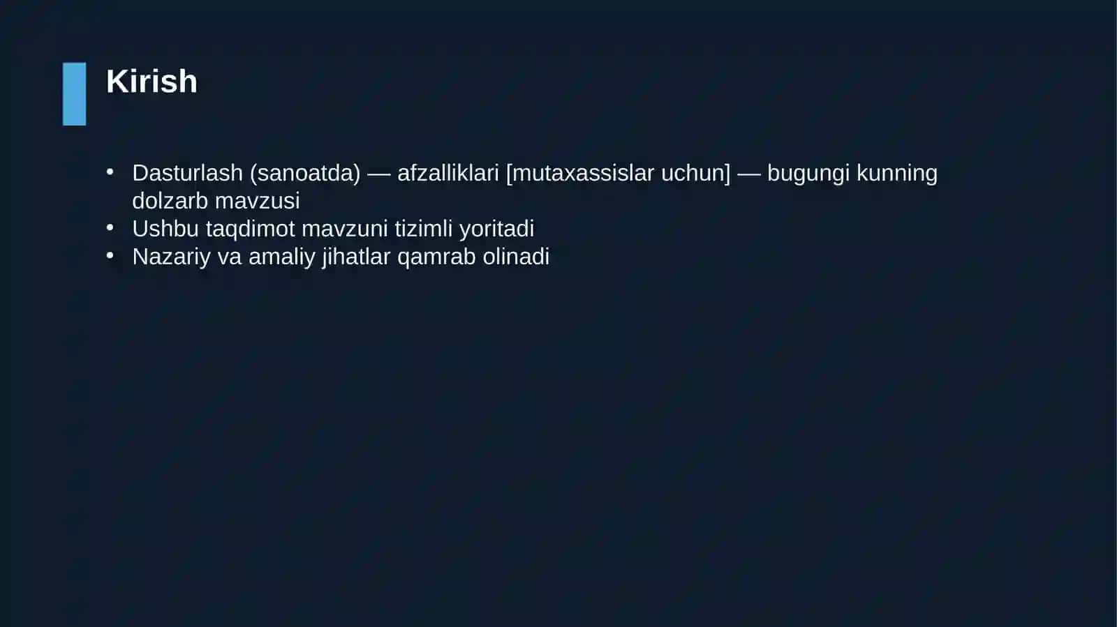 Dasturlash (sanoatda) — afzalliklari [mutaxassislar uchun] 3