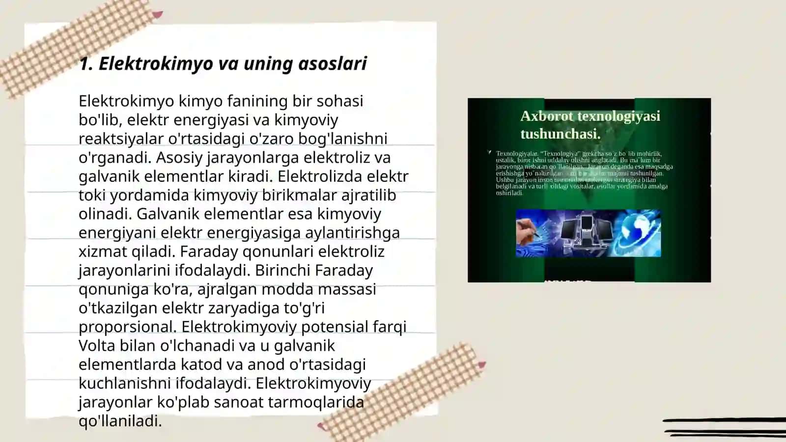 Elektrokimyo haqida malumot 3