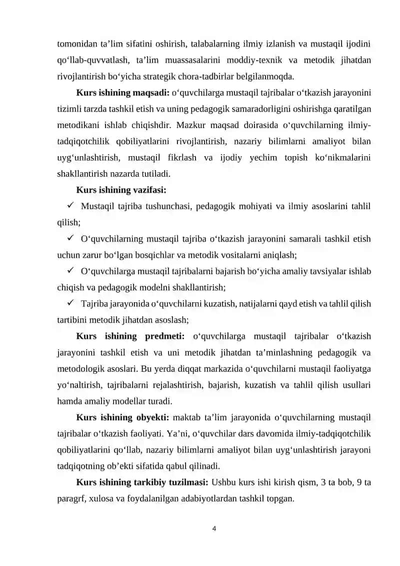 O‘quvchilarga mustaqil tajribalar o‘tkazish metodikasi 3