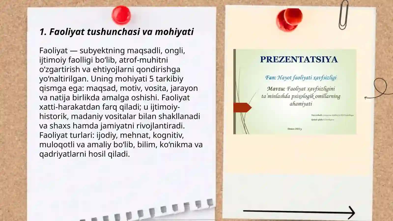 Faoliyat va uning tuzilmalari 3
