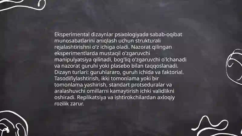 Hozirgi zamon psixologiyasining tadqiqot metodlari 3