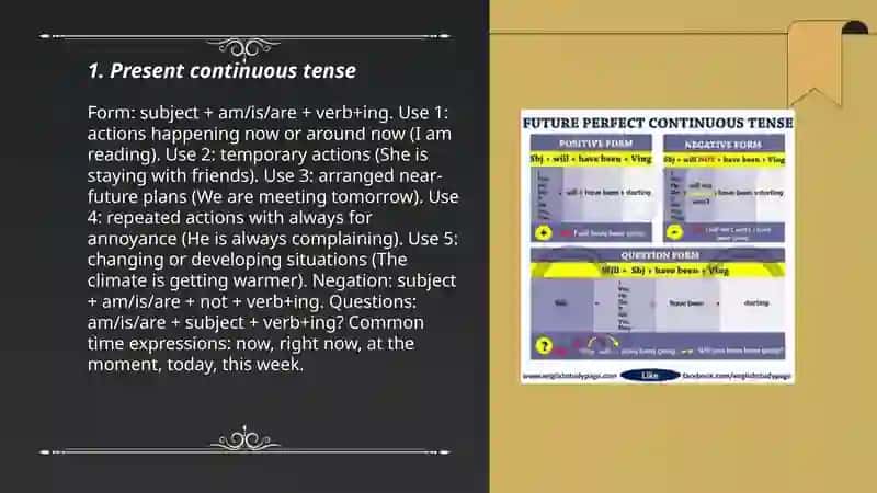 Continuous Tenses 3