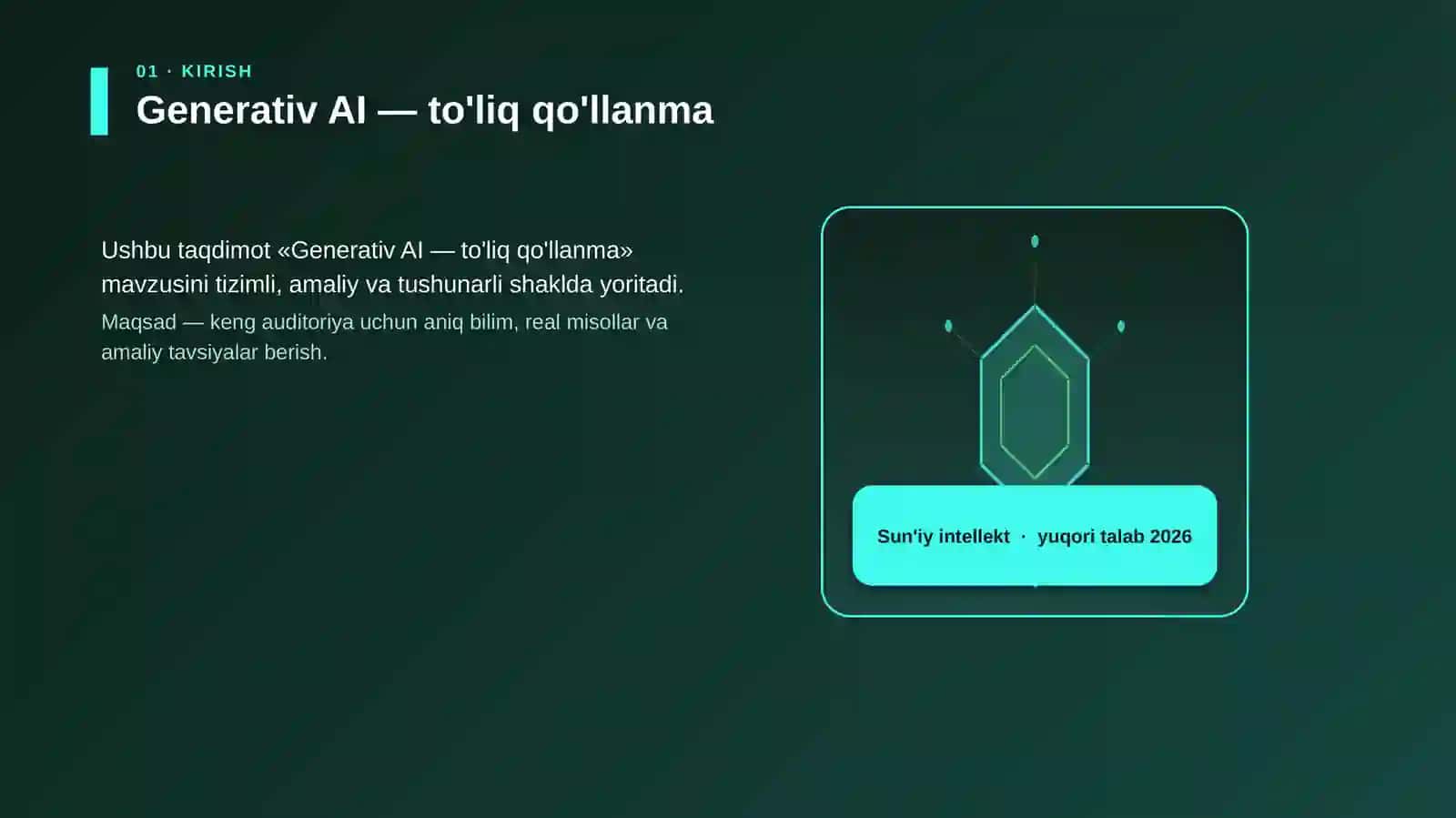 Generativ AI — to'liq qo'llanma 3