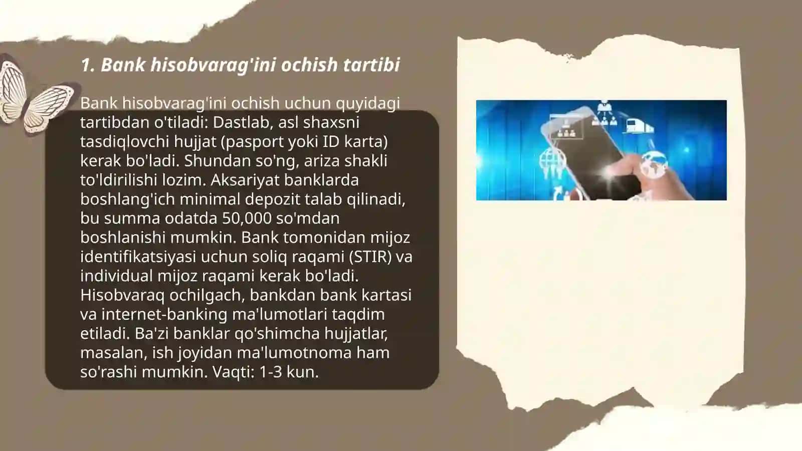 Mijozlarga hisobvaraq ochish va yuritish tartibi 3