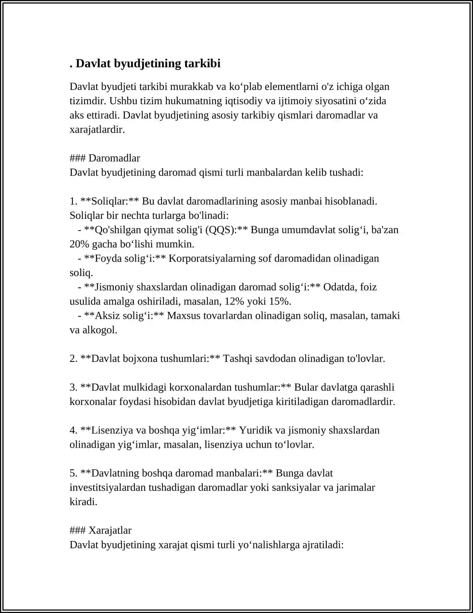 Davlat byudjetining tarkibi 3