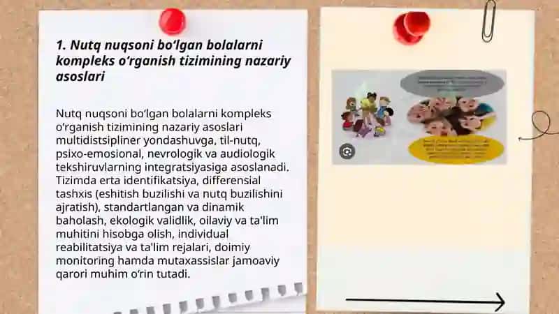 Nutqida Nuqsoni Bolalarni Kompleks O'rganish Tizimi 3