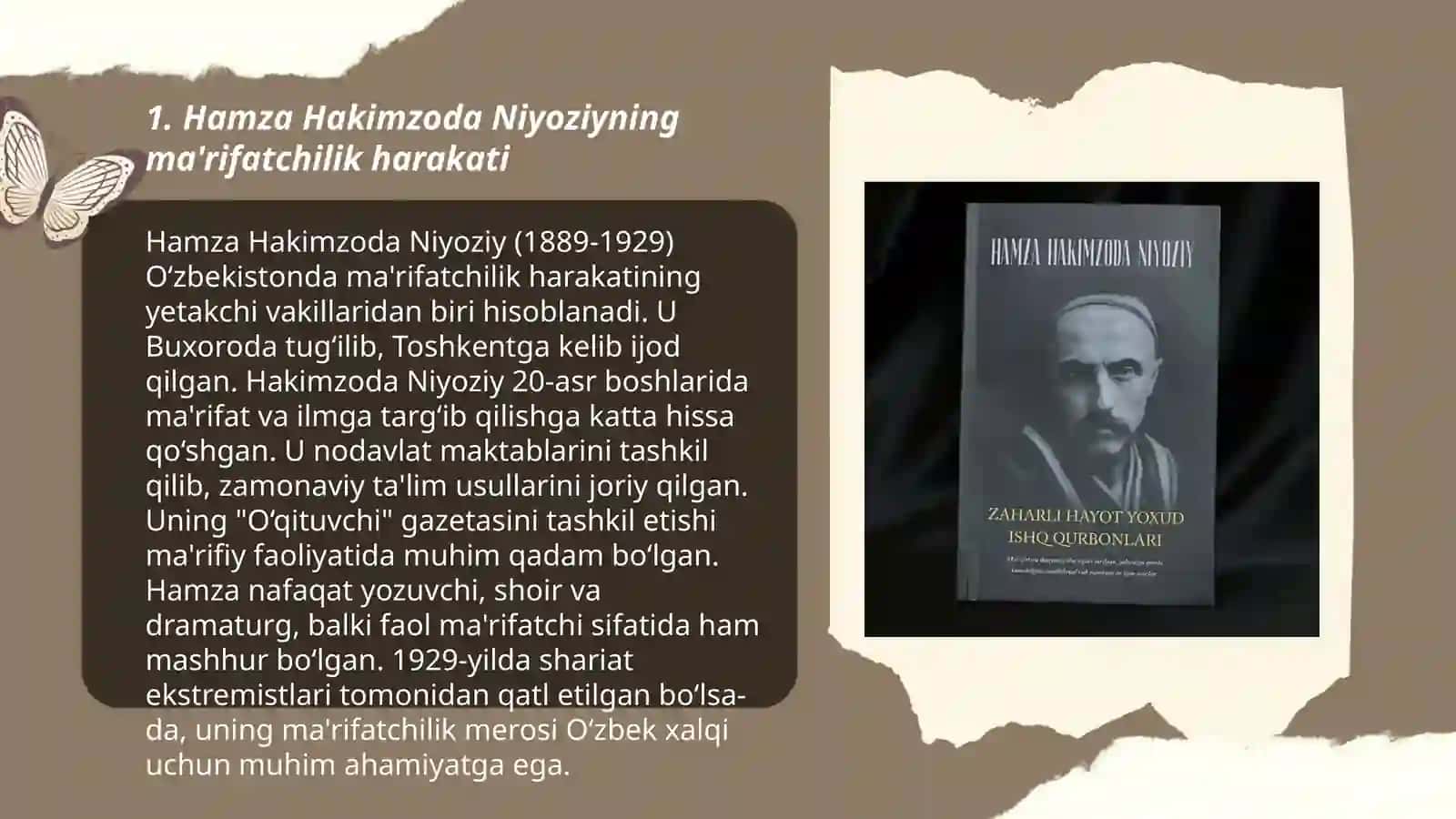 Hamza Hakimzoda Niyoziy marifati. Talimda joriy etilgan o'qish kitoblarining shakllanishida Niyoziyning o'rni 3