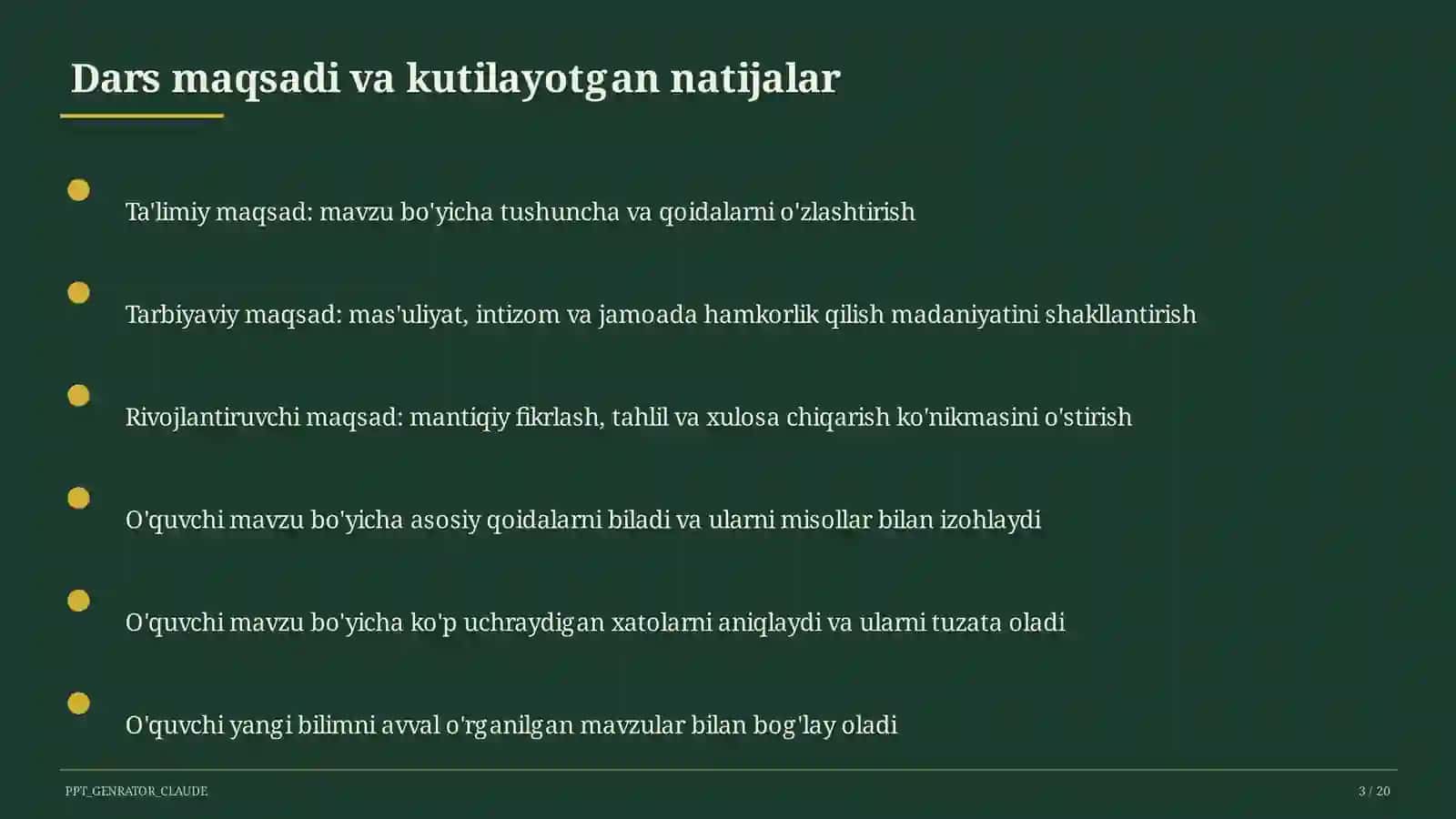 Sun'iy intellekt darslari 3