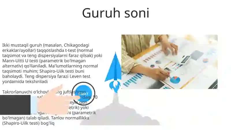 Ma'lumotlarni statistik taqqoslash metodlarini tanlashning asosiy mezonlari 3