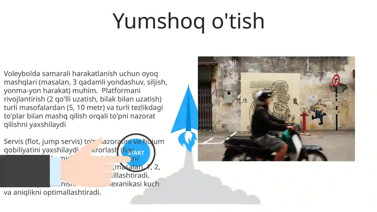 Voleybol o'yinida harakatlanish va to'pni boshqarishning texnik usullarni oʻrgatish 3