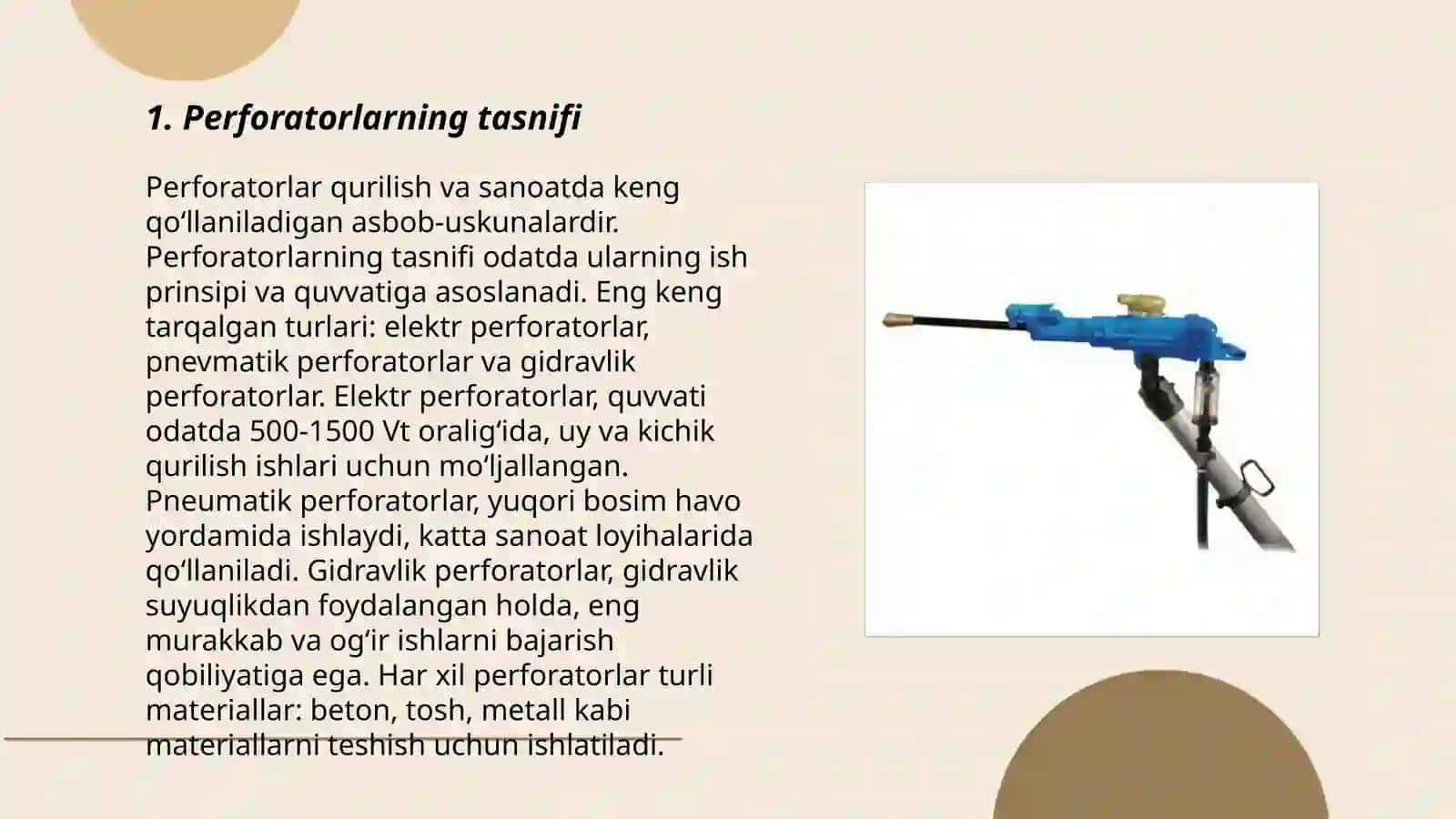 Perforatorlarning turlari 3