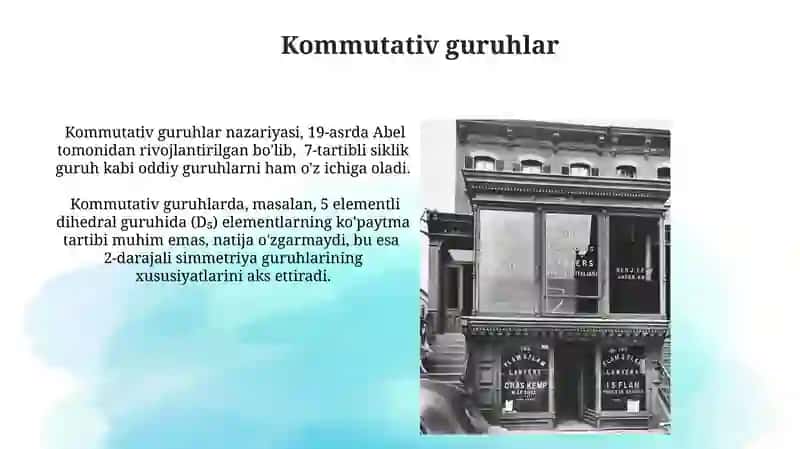 Kommutatsiya qonunlari 3