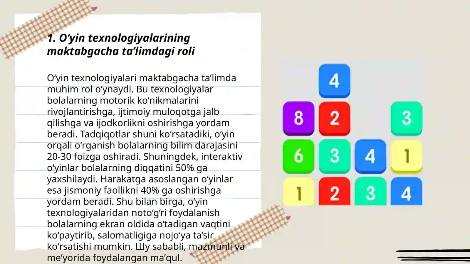 Oʻyin Texnologiyalari Maktabgacha Ta'limda 3