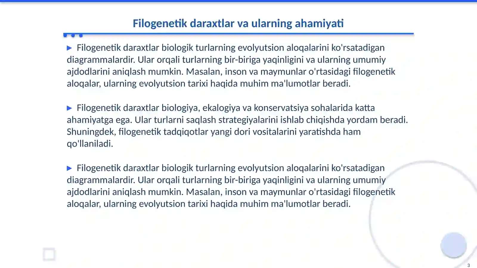 Filogenetik daraxtlar va ularning ahamiyati 3