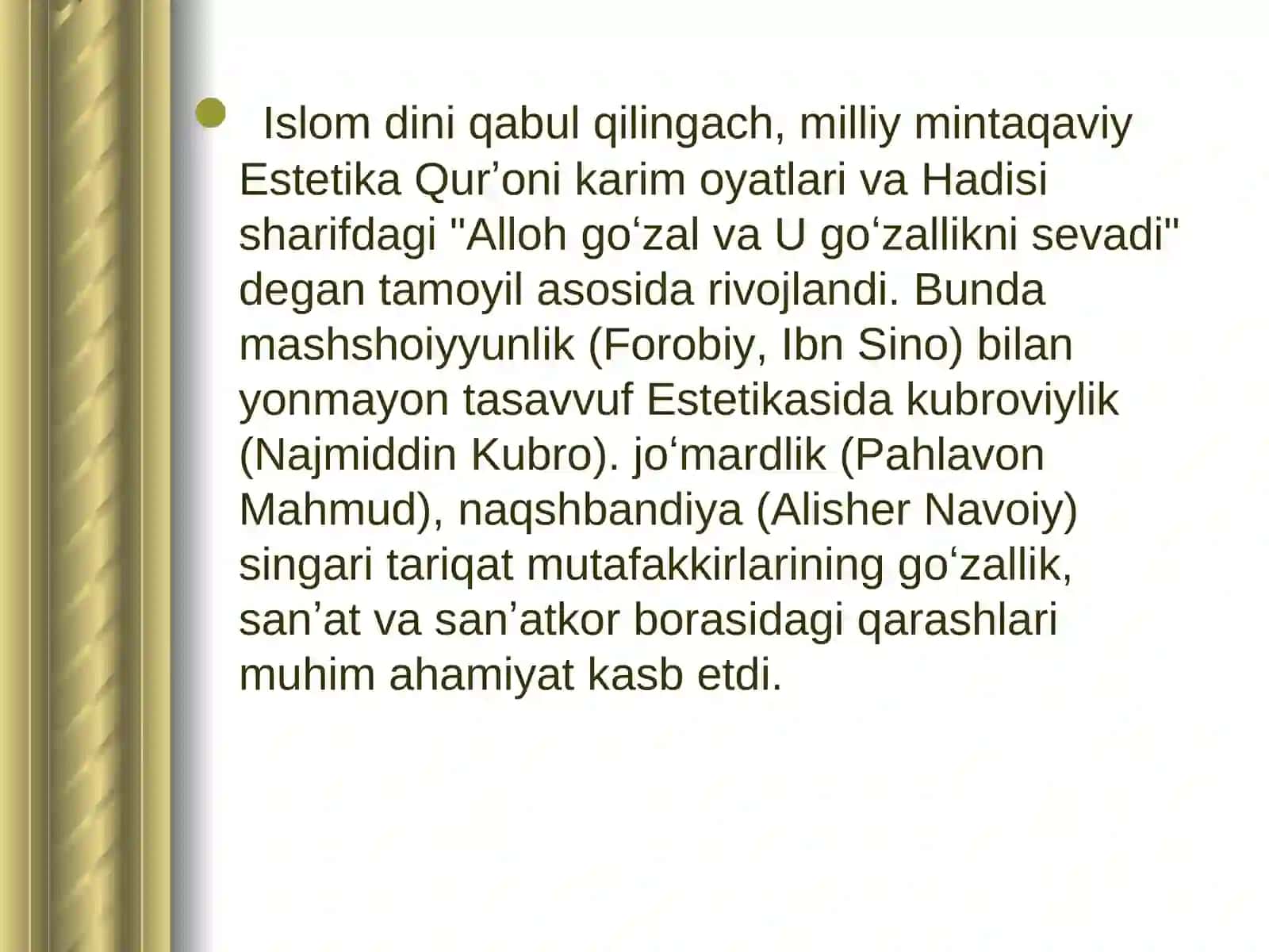 ЭСТЕТИКА НАЗАРИЯСИ 3