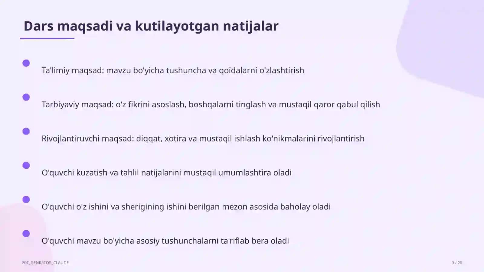 Mexanik tebranishlar va to'lqinlar (9-sinf) 3